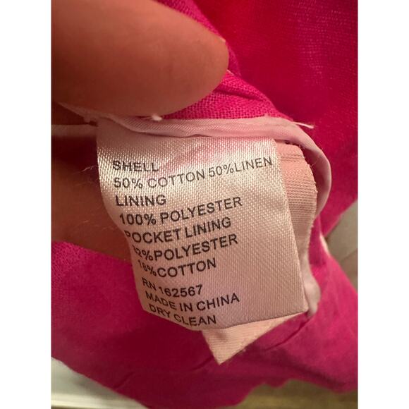 EUDON CHOI Collective Hot Pink Oversized Side Cutout Ring Blazer Coat Size 0 - Picture 11 of 11